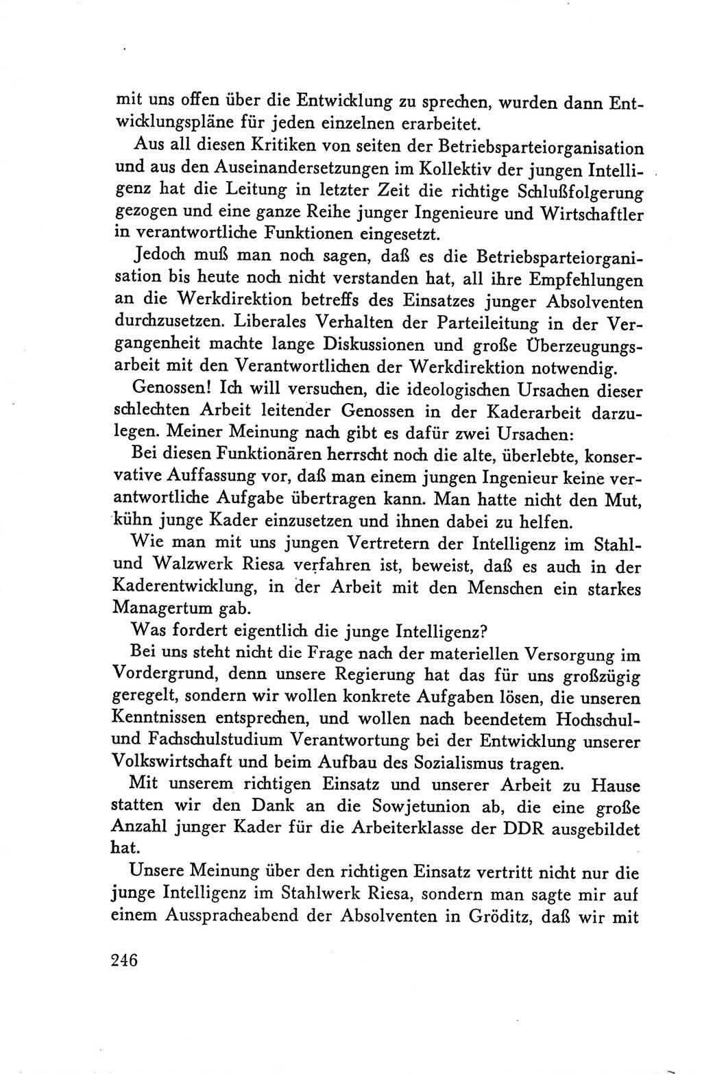 Protokoll der Verhandlungen des Ⅴ. Parteitages der Sozialistischen Einheitspartei Deutschlands (SED) [Deutsche Demokratische Republik (DDR)] 1958, Seite 246