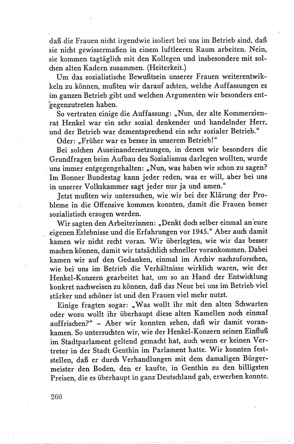 Protokoll der Verhandlungen des Ⅴ. Parteitages der Sozialistischen Einheitspartei Deutschlands (SED) [Deutsche Demokratische Republik (DDR)] 1958, Seite 260
