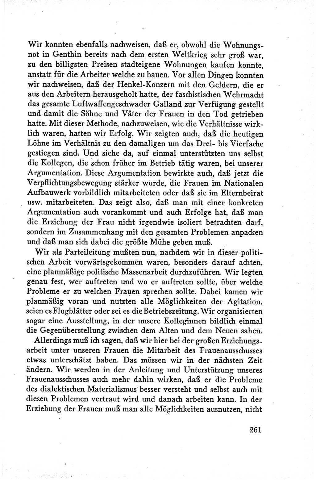Protokoll der Verhandlungen des Ⅴ. Parteitages der Sozialistischen Einheitspartei Deutschlands (SED) [Deutsche Demokratische Republik (DDR)] 1958, Seite 261