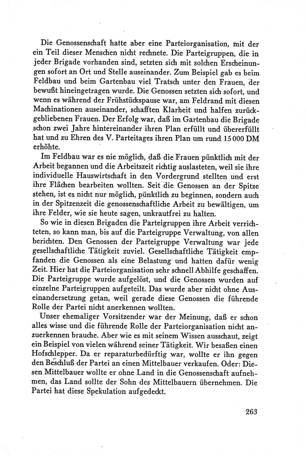 Protokoll der Verhandlungen des Ⅴ. Parteitages der Sozialistischen Einheitspartei Deutschlands (SED) [Deutsche Demokratische Republik (DDR)] 1958, Seite 263