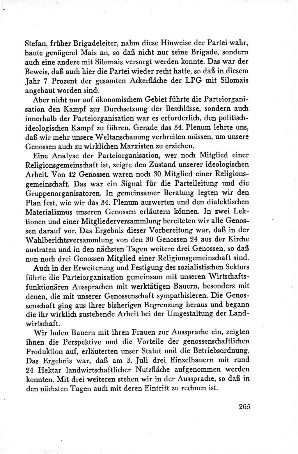 Protokoll der Verhandlungen des Ⅴ. Parteitages der Sozialistischen Einheitspartei Deutschlands (SED) [Deutsche Demokratische Republik (DDR)] 1958, Seite 265