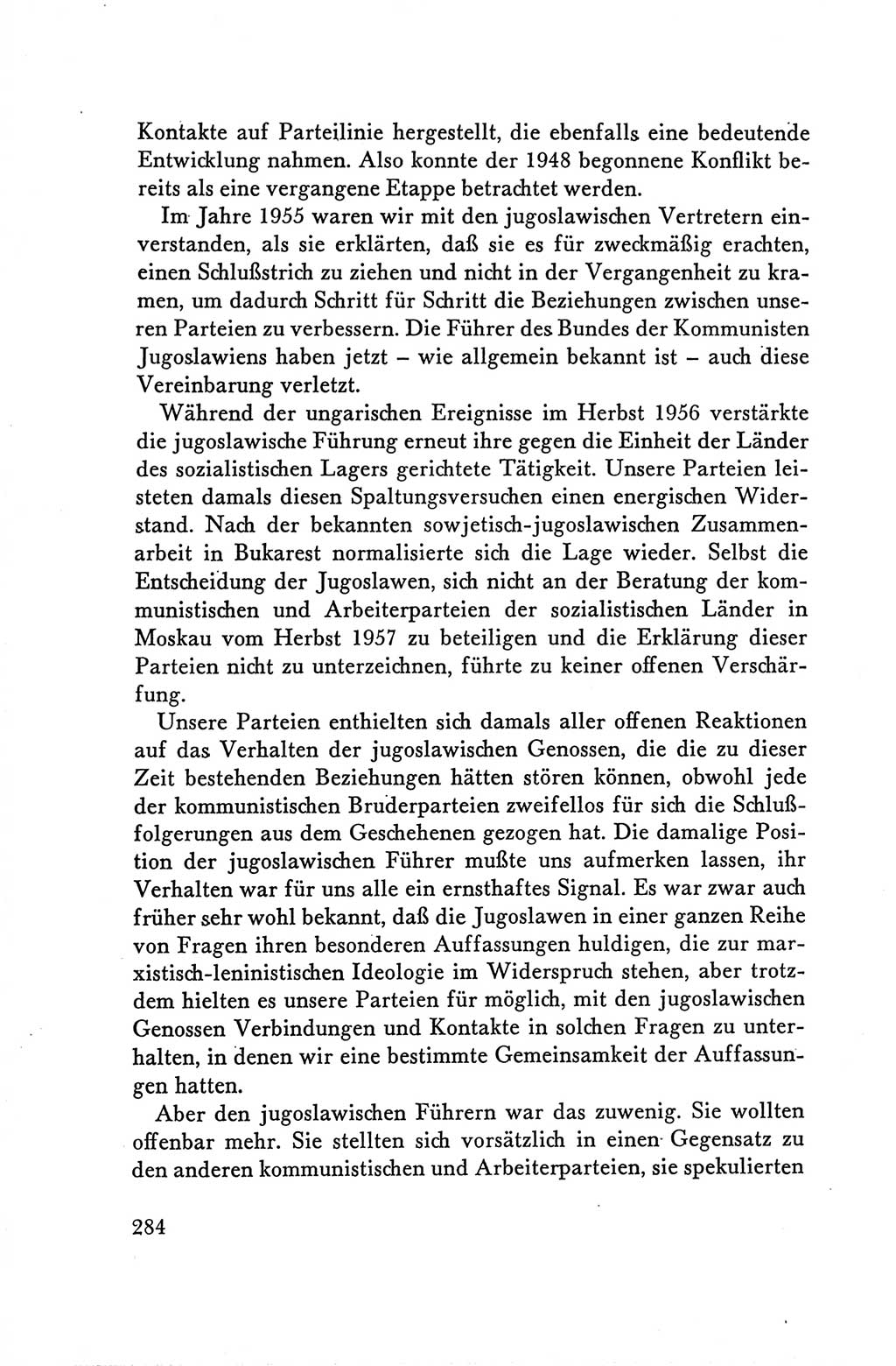 Protokoll der Verhandlungen des Ⅴ. Parteitages der Sozialistischen Einheitspartei Deutschlands (SED) [Deutsche Demokratische Republik (DDR)] 1958, Seite 284