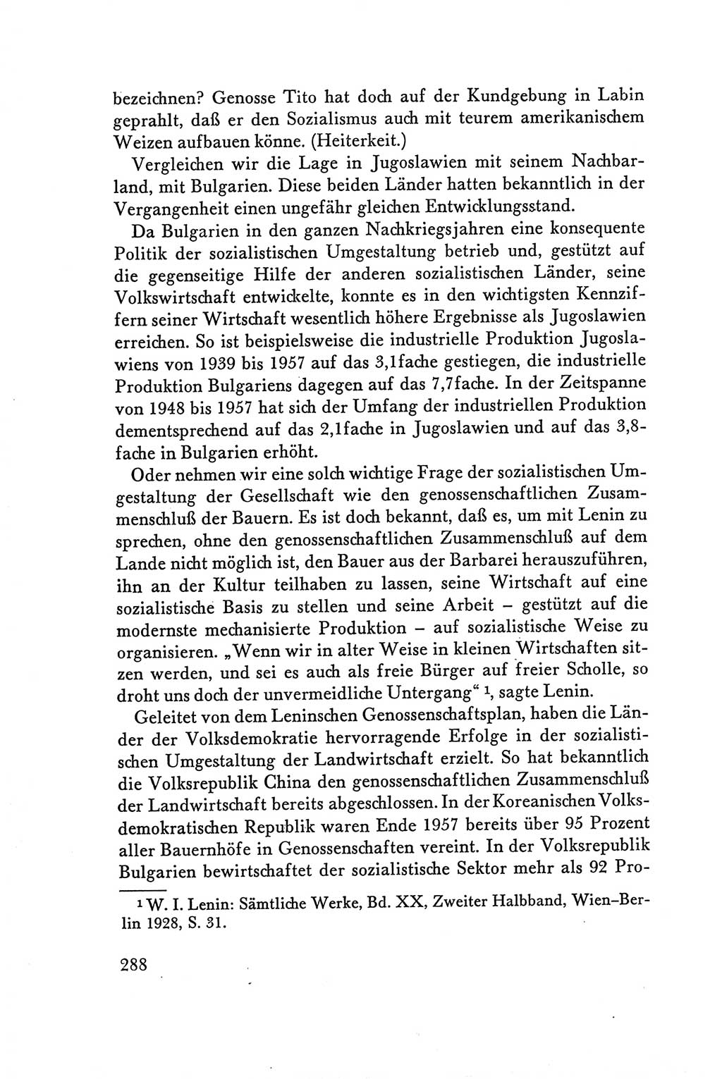 Protokoll der Verhandlungen des Ⅴ. Parteitages der Sozialistischen Einheitspartei Deutschlands (SED) [Deutsche Demokratische Republik (DDR)] 1958, Seite 288