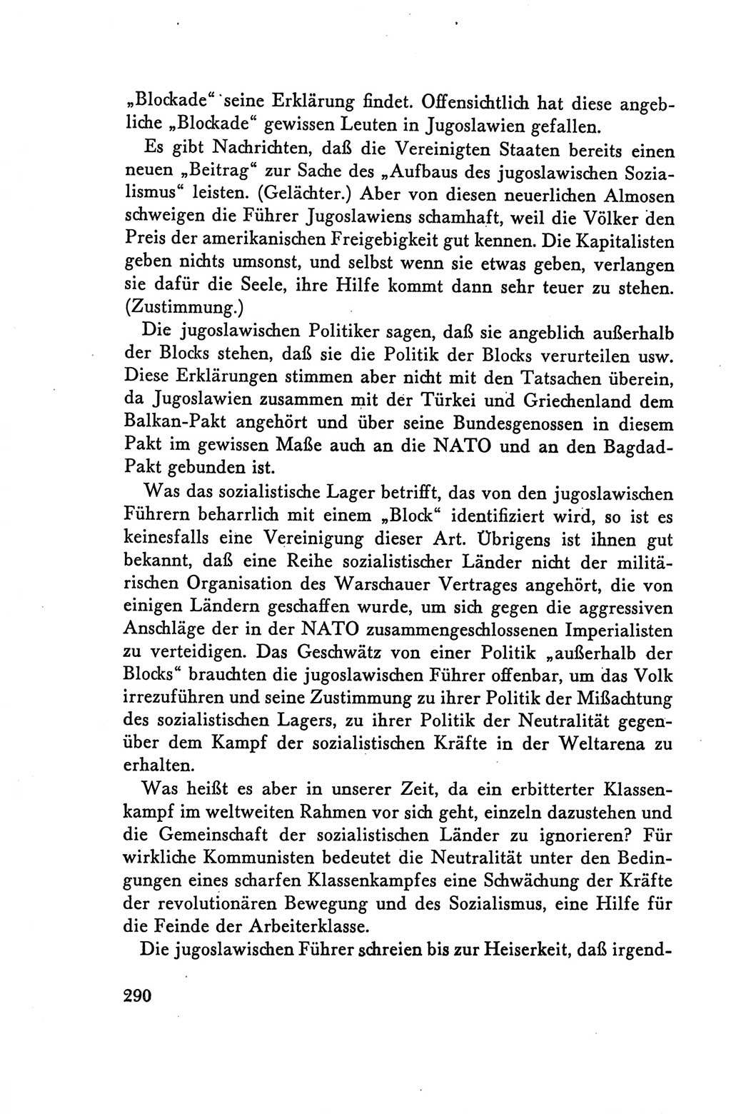 Protokoll der Verhandlungen des Ⅴ. Parteitages der Sozialistischen Einheitspartei Deutschlands (SED) [Deutsche Demokratische Republik (DDR)] 1958, Seite 290