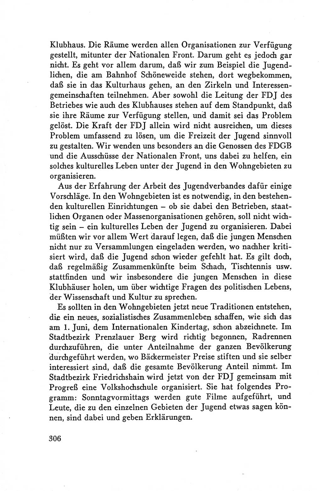 Protokoll der Verhandlungen des Ⅴ. Parteitages der Sozialistischen Einheitspartei Deutschlands (SED) [Deutsche Demokratische Republik (DDR)] 1958, Seite 306