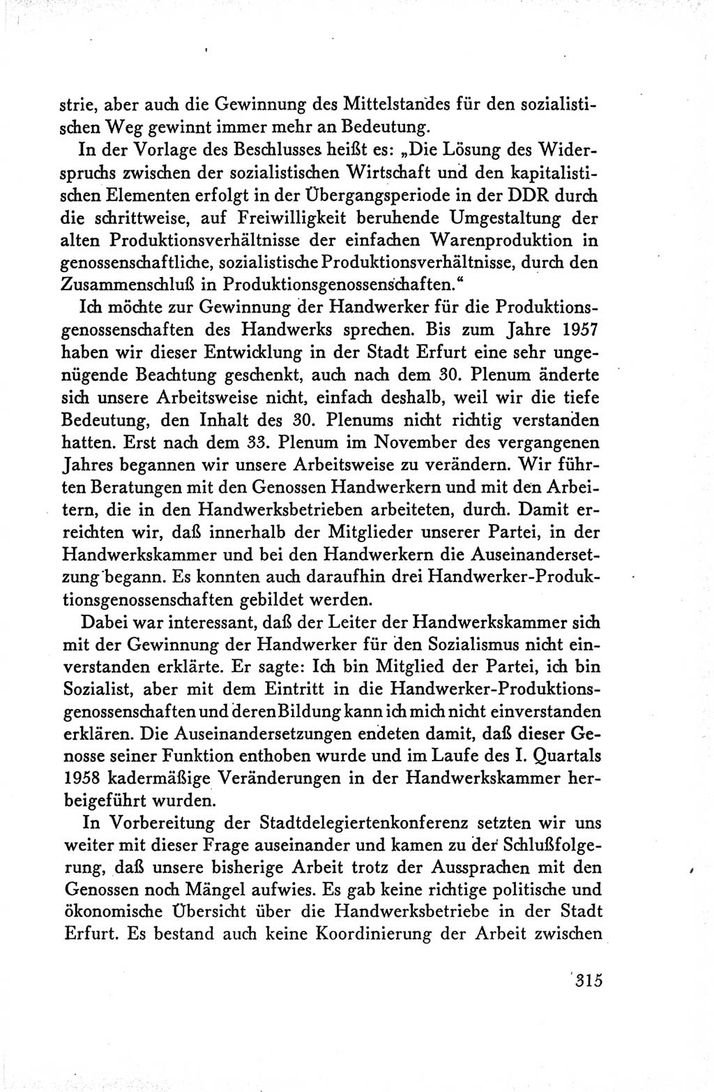 Protokoll der Verhandlungen des Ⅴ. Parteitages der Sozialistischen Einheitspartei Deutschlands (SED) [Deutsche Demokratische Republik (DDR)] 1958, Seite 315