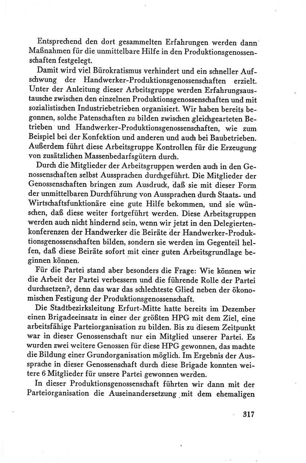 Protokoll der Verhandlungen des Ⅴ. Parteitages der Sozialistischen Einheitspartei Deutschlands (SED) [Deutsche Demokratische Republik (DDR)] 1958, Seite 317