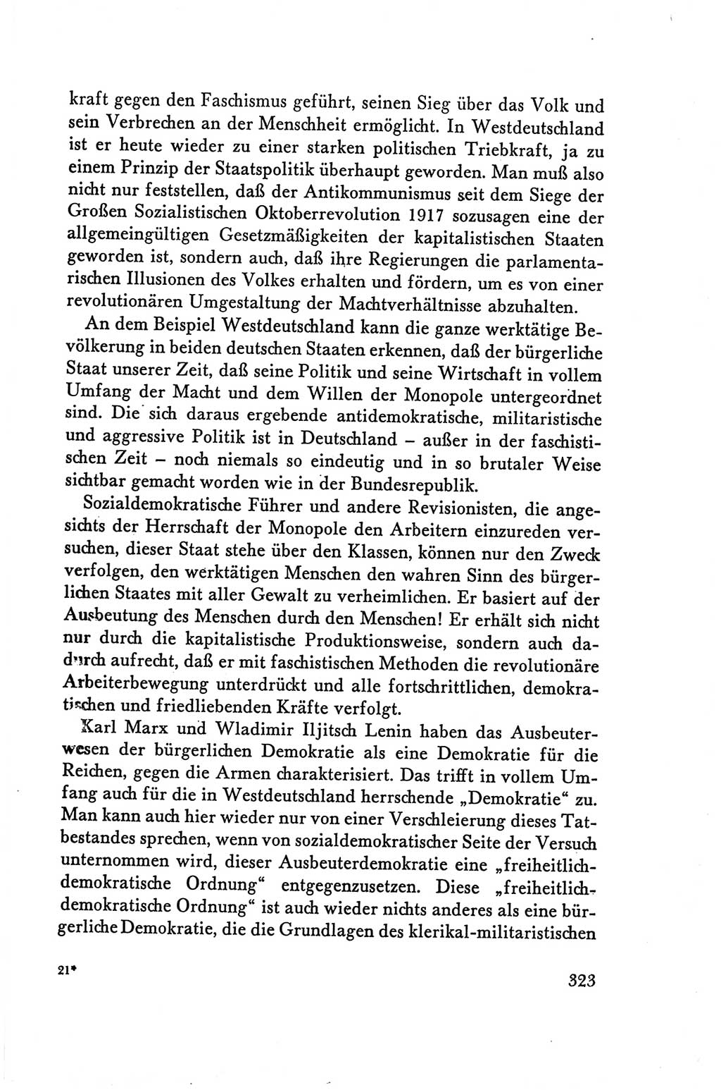 Protokoll der Verhandlungen des Ⅴ. Parteitages der Sozialistischen Einheitspartei Deutschlands (SED) [Deutsche Demokratische Republik (DDR)] 1958, Seite 323