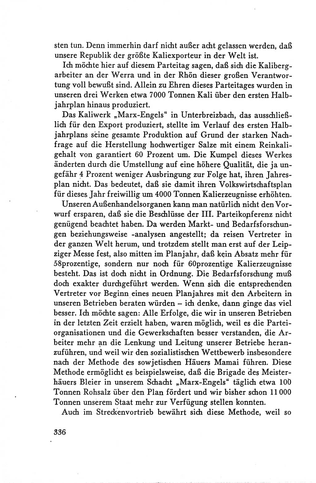 Protokoll der Verhandlungen des Ⅴ. Parteitages der Sozialistischen Einheitspartei Deutschlands (SED) [Deutsche Demokratische Republik (DDR)] 1958, Seite 336