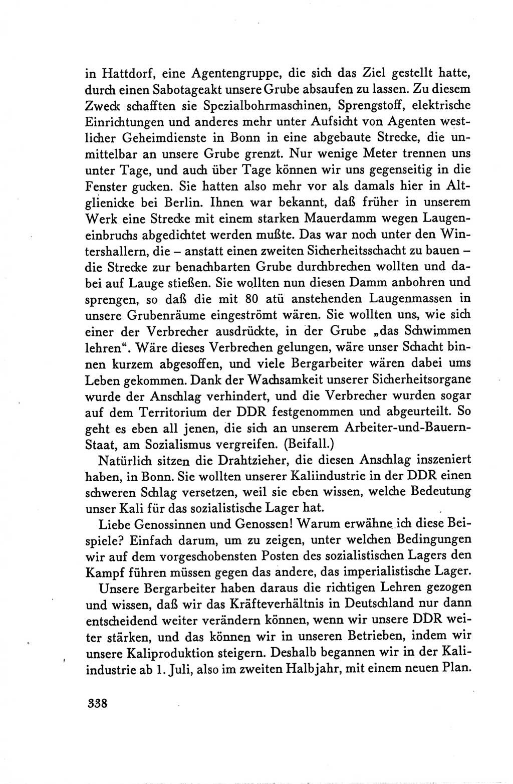 Protokoll der Verhandlungen des Ⅴ. Parteitages der Sozialistischen Einheitspartei Deutschlands (SED) [Deutsche Demokratische Republik (DDR)] 1958, Seite 338