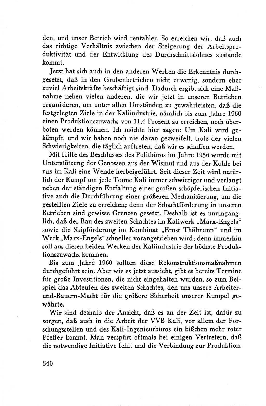 Protokoll der Verhandlungen des Ⅴ. Parteitages der Sozialistischen Einheitspartei Deutschlands (SED) [Deutsche Demokratische Republik (DDR)] 1958, Seite 340