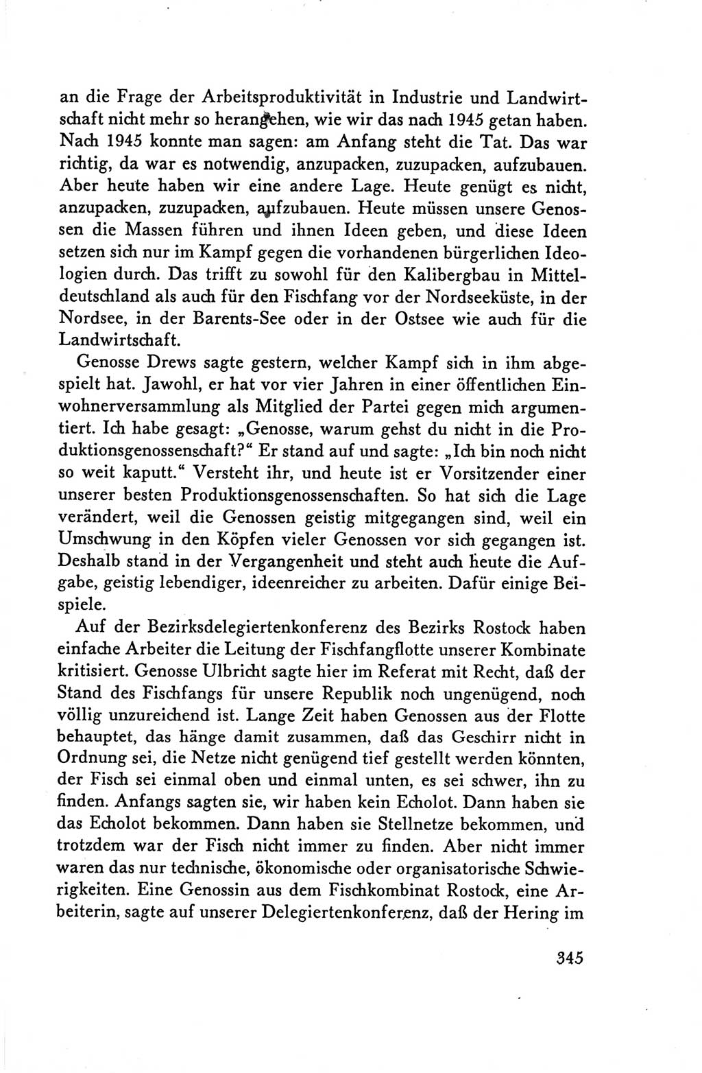 Protokoll der Verhandlungen des Ⅴ. Parteitages der Sozialistischen Einheitspartei Deutschlands (SED) [Deutsche Demokratische Republik (DDR)] 1958, Seite 345