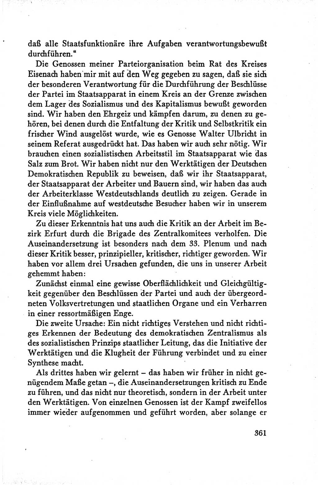 Protokoll der Verhandlungen des Ⅴ. Parteitages der Sozialistischen Einheitspartei Deutschlands (SED) [Deutsche Demokratische Republik (DDR)] 1958, Seite 361