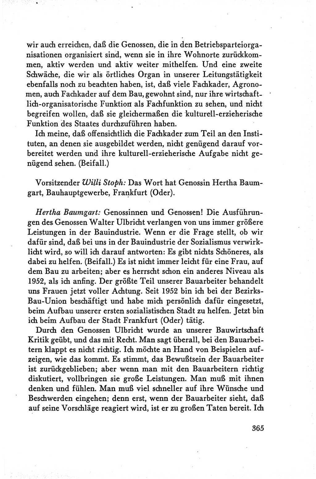 Protokoll der Verhandlungen des Ⅴ. Parteitages der Sozialistischen Einheitspartei Deutschlands (SED) [Deutsche Demokratische Republik (DDR)] 1958, Seite 365