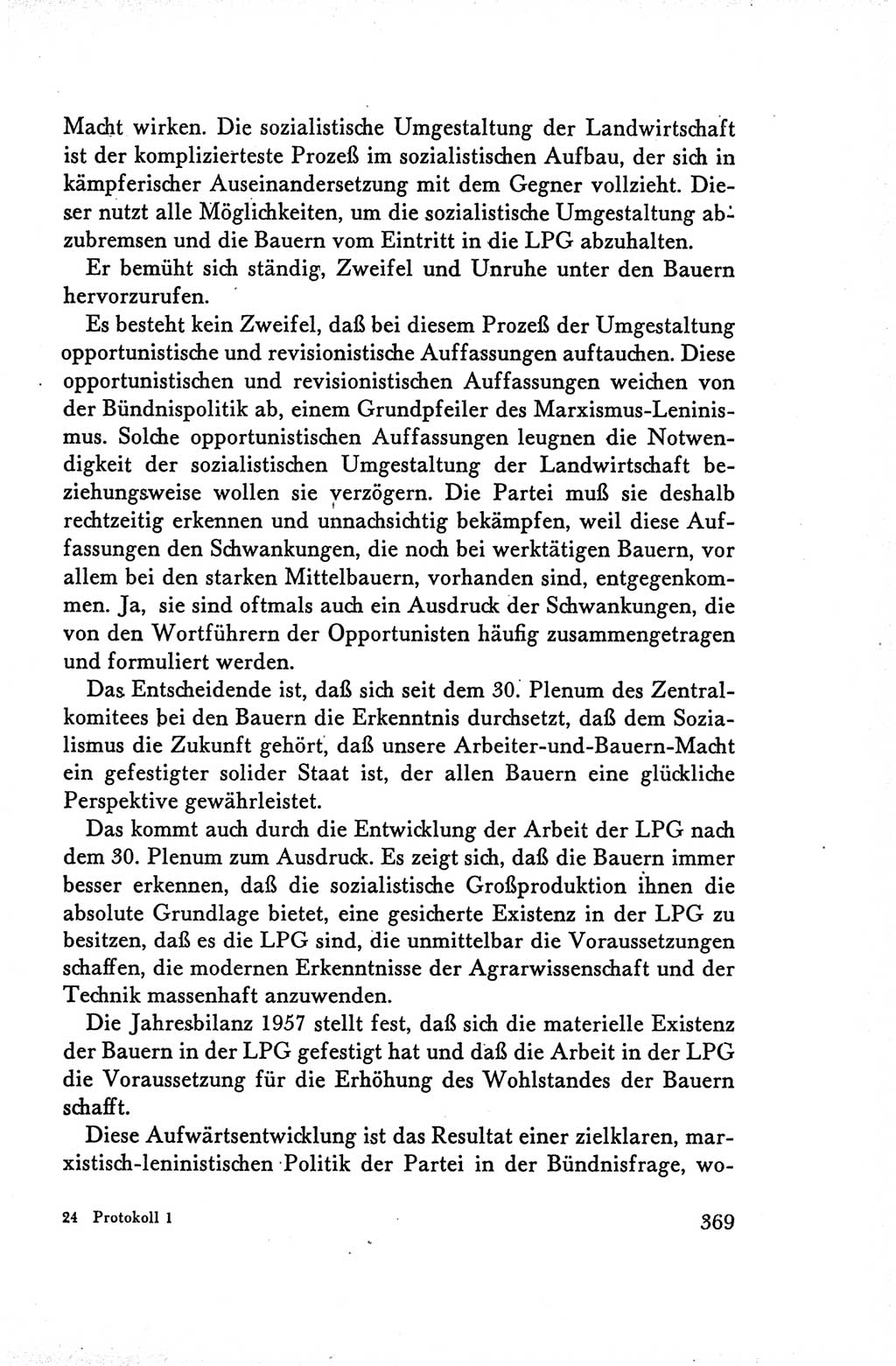 Protokoll der Verhandlungen des Ⅴ. Parteitages der Sozialistischen Einheitspartei Deutschlands (SED) [Deutsche Demokratische Republik (DDR)] 1958, Seite 369