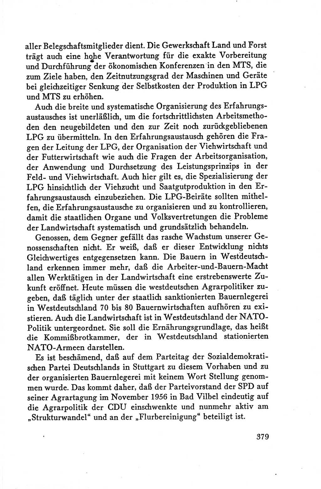 Protokoll der Verhandlungen des Ⅴ. Parteitages der Sozialistischen Einheitspartei Deutschlands (SED) [Deutsche Demokratische Republik (DDR)] 1958, Seite 379