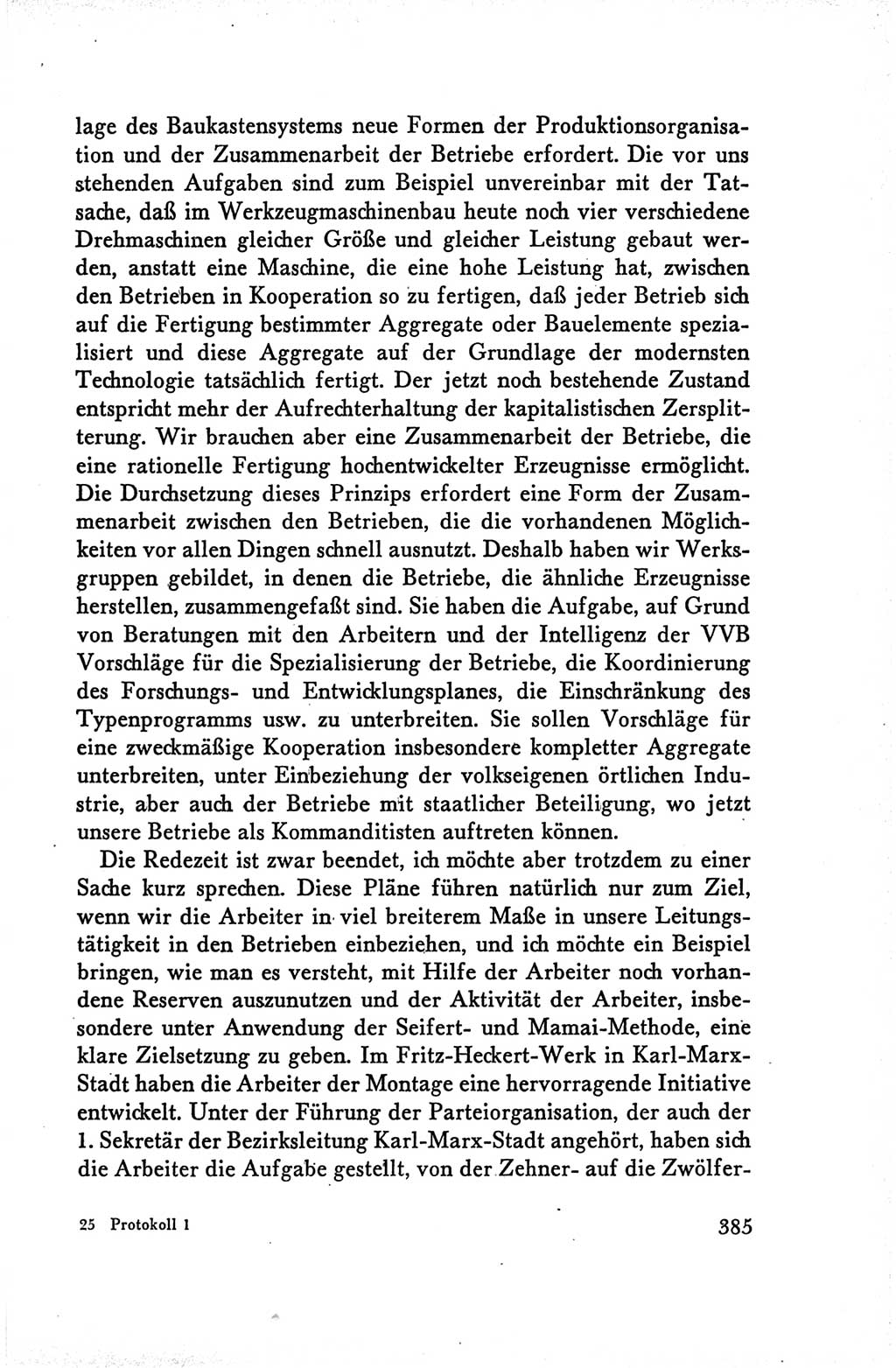 Protokoll der Verhandlungen des Ⅴ. Parteitages der Sozialistischen Einheitspartei Deutschlands (SED) [Deutsche Demokratische Republik (DDR)] 1958, Seite 385