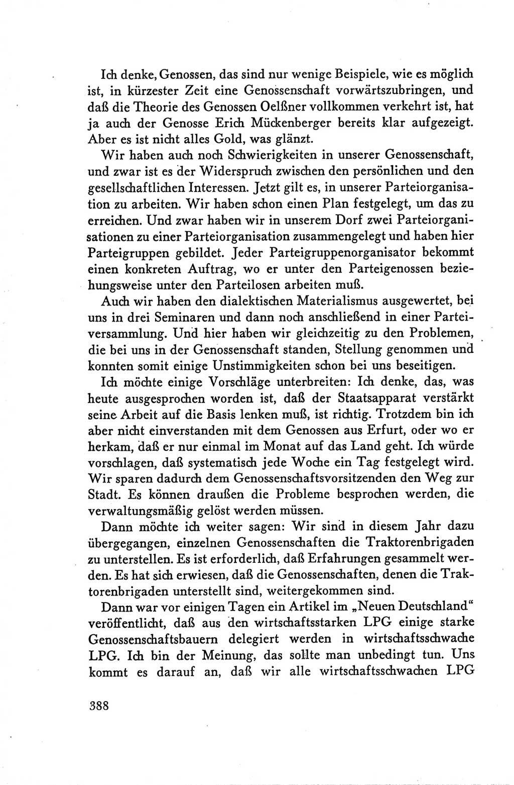 Protokoll der Verhandlungen des Ⅴ. Parteitages der Sozialistischen Einheitspartei Deutschlands (SED) [Deutsche Demokratische Republik (DDR)] 1958, Seite 388