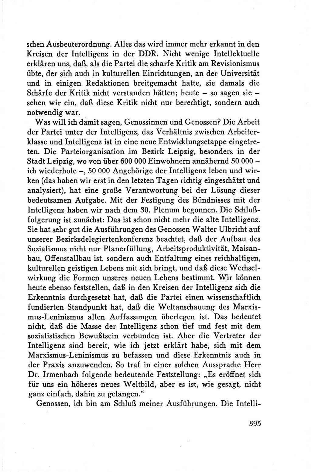 Protokoll der Verhandlungen des Ⅴ. Parteitages der Sozialistischen Einheitspartei Deutschlands (SED) [Deutsche Demokratische Republik (DDR)] 1958, Seite 395