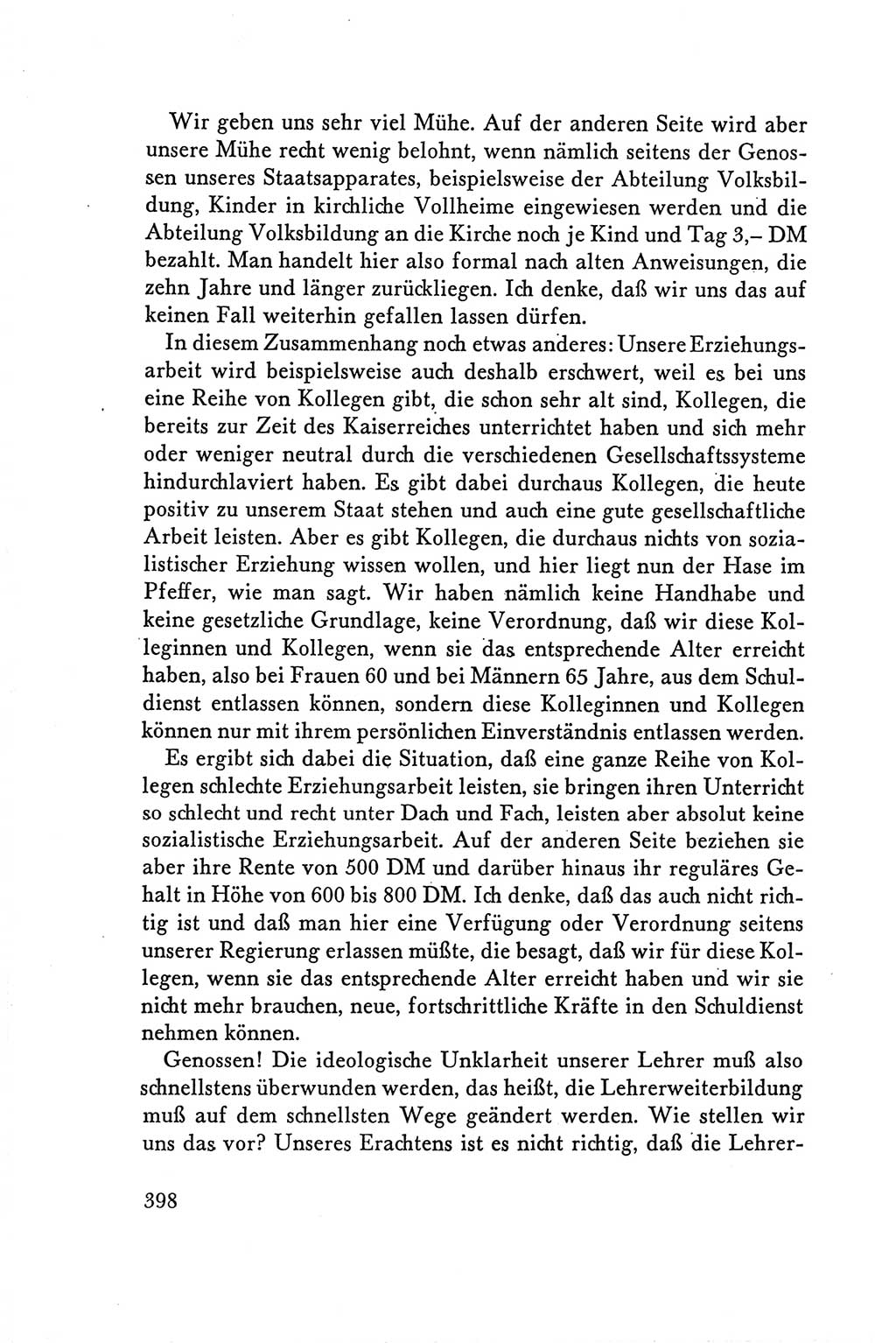 Protokoll der Verhandlungen des Ⅴ. Parteitages der Sozialistischen Einheitspartei Deutschlands (SED) [Deutsche Demokratische Republik (DDR)] 1958, Seite 398