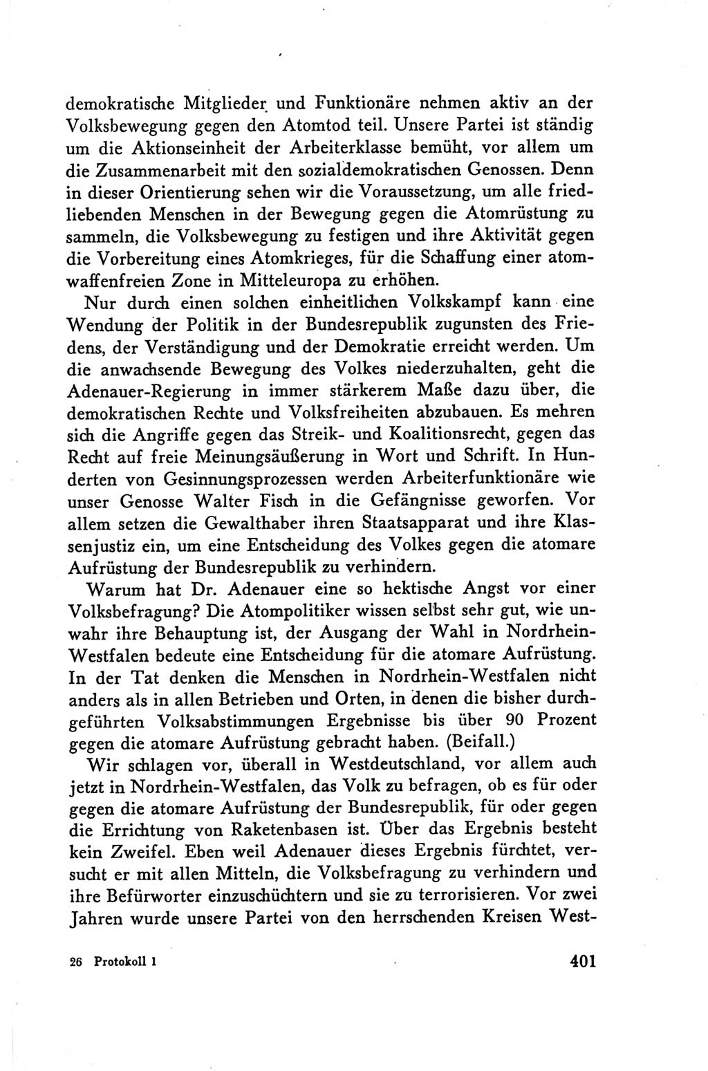 Protokoll der Verhandlungen des Ⅴ. Parteitages der Sozialistischen Einheitspartei Deutschlands (SED) [Deutsche Demokratische Republik (DDR)] 1958, Seite 401