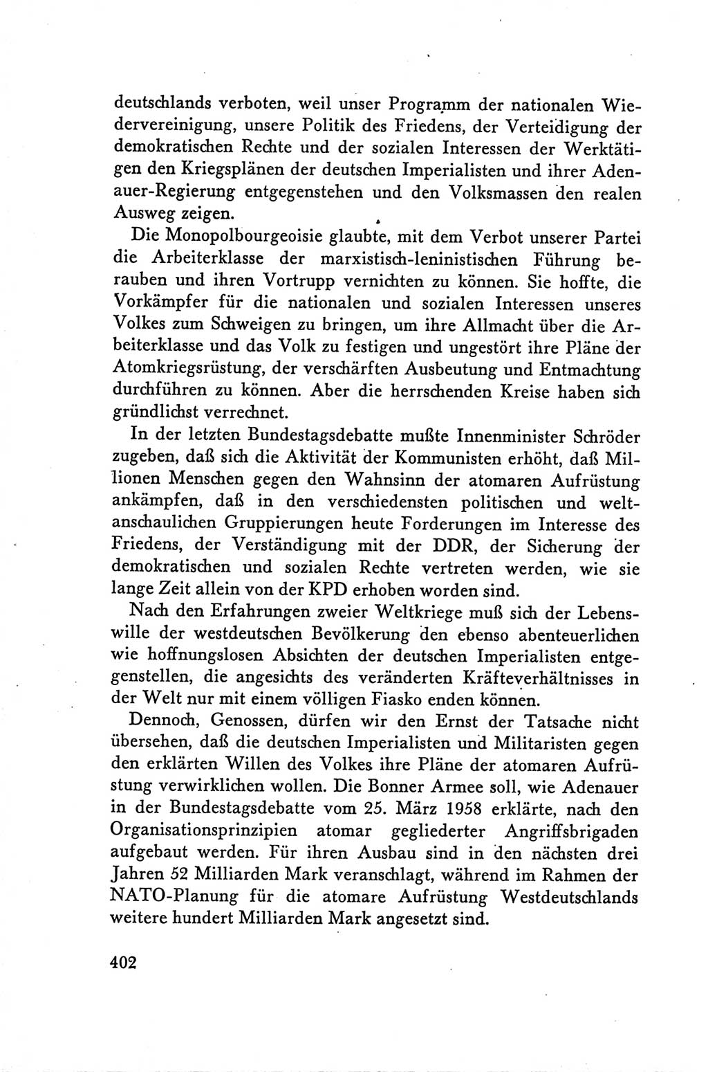 Protokoll der Verhandlungen des Ⅴ. Parteitages der Sozialistischen Einheitspartei Deutschlands (SED) [Deutsche Demokratische Republik (DDR)] 1958, Seite 402