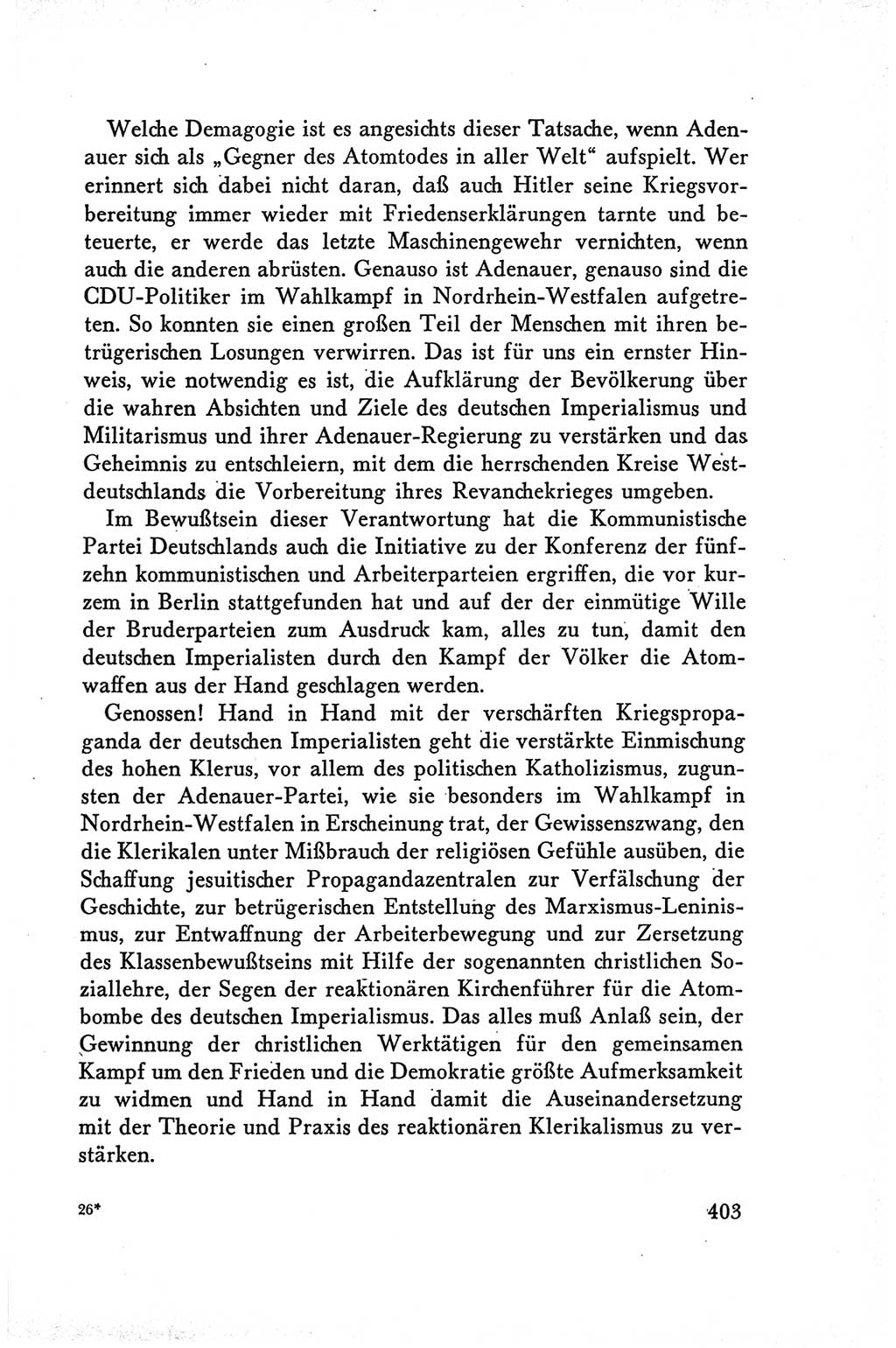 Protokoll der Verhandlungen des Ⅴ. Parteitages der Sozialistischen Einheitspartei Deutschlands (SED) [Deutsche Demokratische Republik (DDR)] 1958, Seite 403