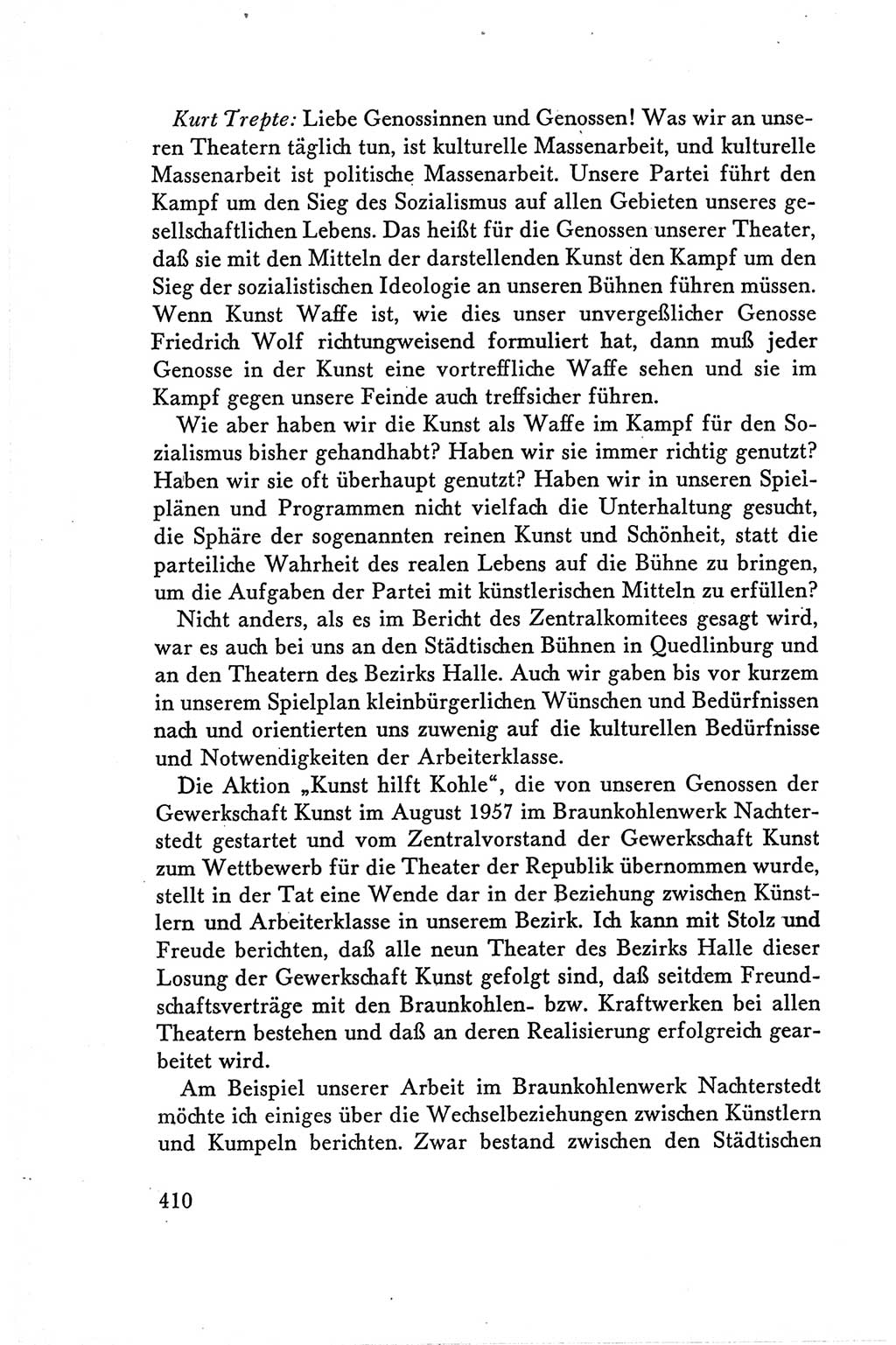 Protokoll der Verhandlungen des Ⅴ. Parteitages der Sozialistischen Einheitspartei Deutschlands (SED) [Deutsche Demokratische Republik (DDR)] 1958, Seite 410