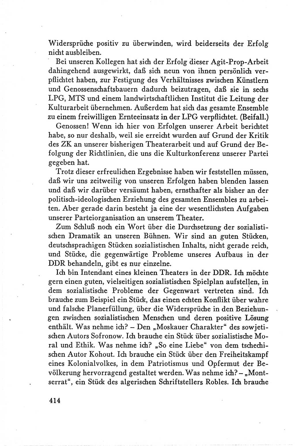 Protokoll der Verhandlungen des Ⅴ. Parteitages der Sozialistischen Einheitspartei Deutschlands (SED) [Deutsche Demokratische Republik (DDR)] 1958, Seite 414