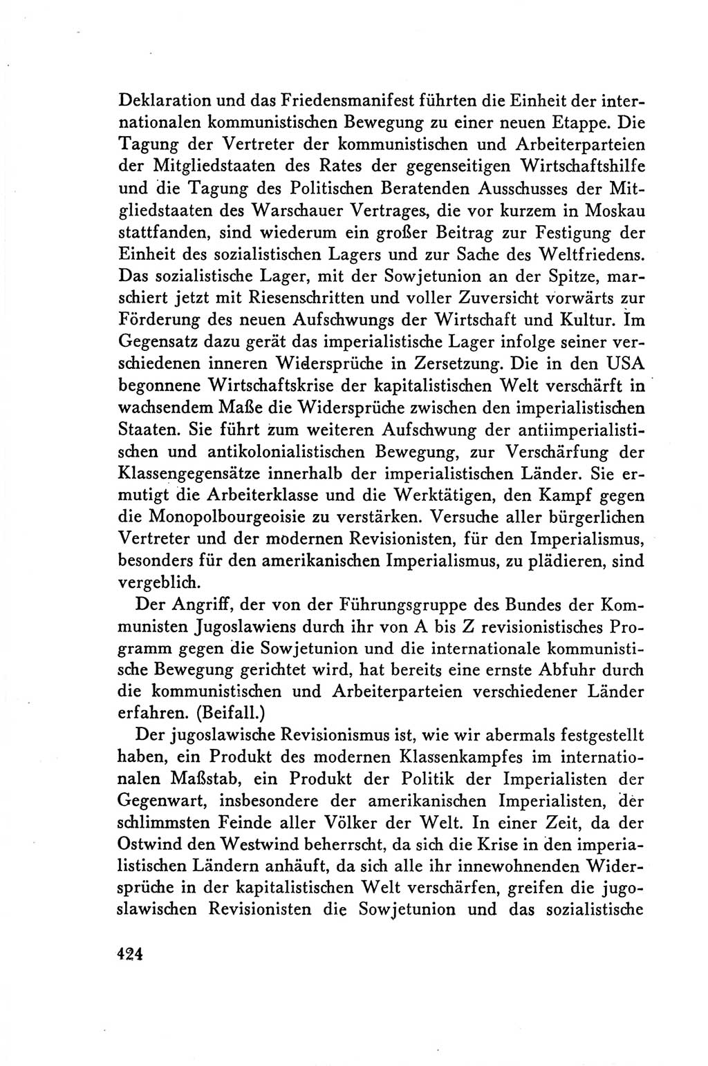 Protokoll der Verhandlungen des Ⅴ. Parteitages der Sozialistischen Einheitspartei Deutschlands (SED) [Deutsche Demokratische Republik (DDR)] 1958, Seite 424