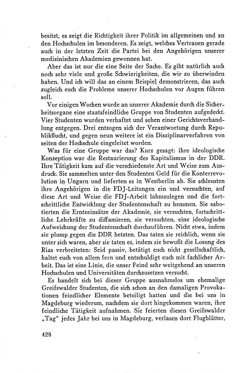 Protokoll der Verhandlungen des Ⅴ. Parteitages der Sozialistischen Einheitspartei Deutschlands (SED) [Deutsche Demokratische Republik (DDR)] 1958, Seite 428