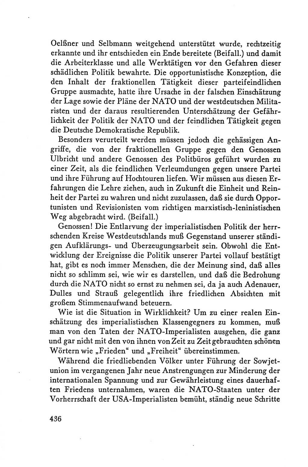 Protokoll der Verhandlungen des Ⅴ. Parteitages der Sozialistischen Einheitspartei Deutschlands (SED) [Deutsche Demokratische Republik (DDR)] 1958, Seite 436