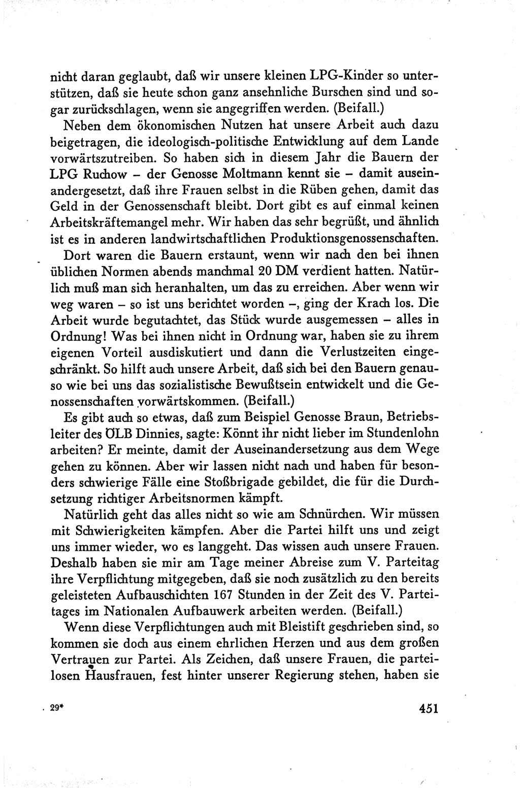 Protokoll der Verhandlungen des Ⅴ. Parteitages der Sozialistischen Einheitspartei Deutschlands (SED) [Deutsche Demokratische Republik (DDR)] 1958, Seite 451