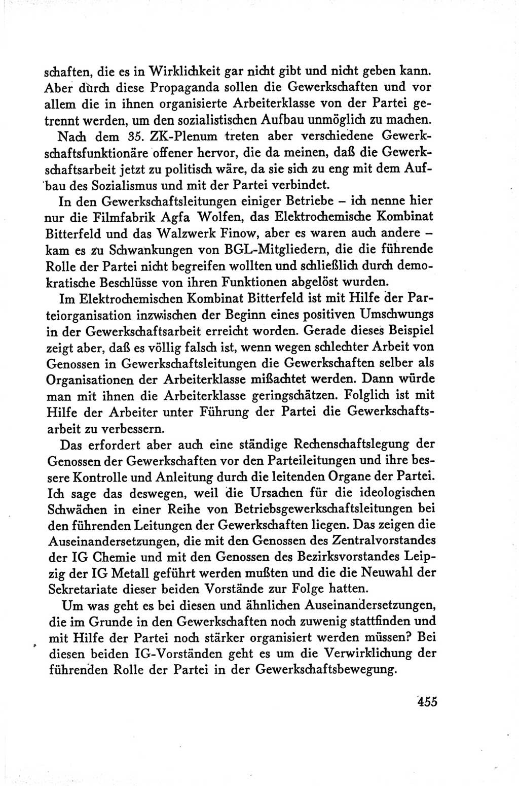 Protokoll der Verhandlungen des Ⅴ. Parteitages der Sozialistischen Einheitspartei Deutschlands (SED) [Deutsche Demokratische Republik (DDR)] 1958, Seite 455