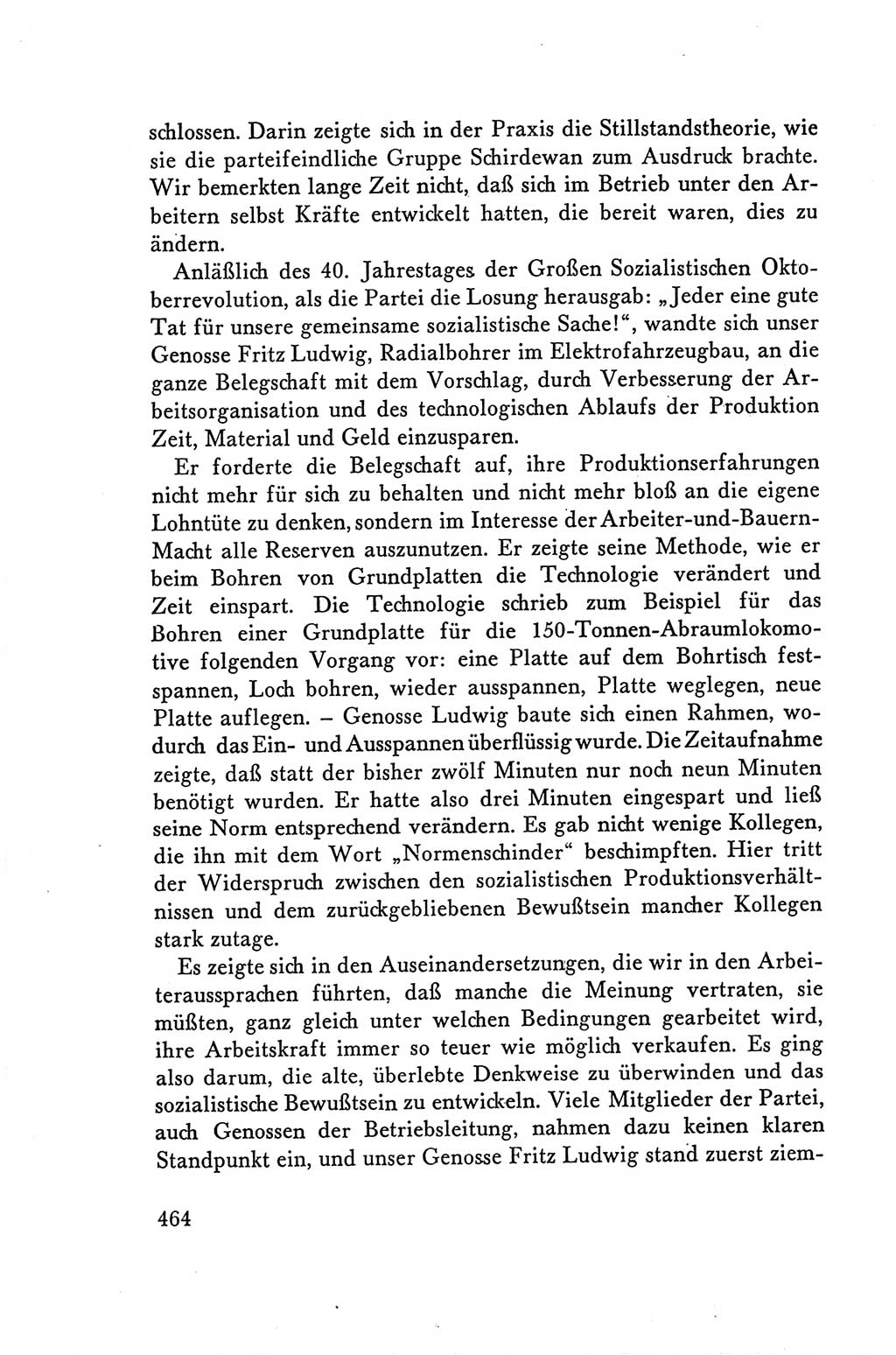 Protokoll der Verhandlungen des Ⅴ. Parteitages der Sozialistischen Einheitspartei Deutschlands (SED) [Deutsche Demokratische Republik (DDR)] 1958, Seite 464