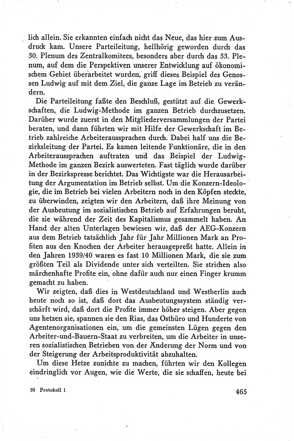 Protokoll der Verhandlungen des Ⅴ. Parteitages der Sozialistischen Einheitspartei Deutschlands (SED) [Deutsche Demokratische Republik (DDR)] 1958, Seite 465