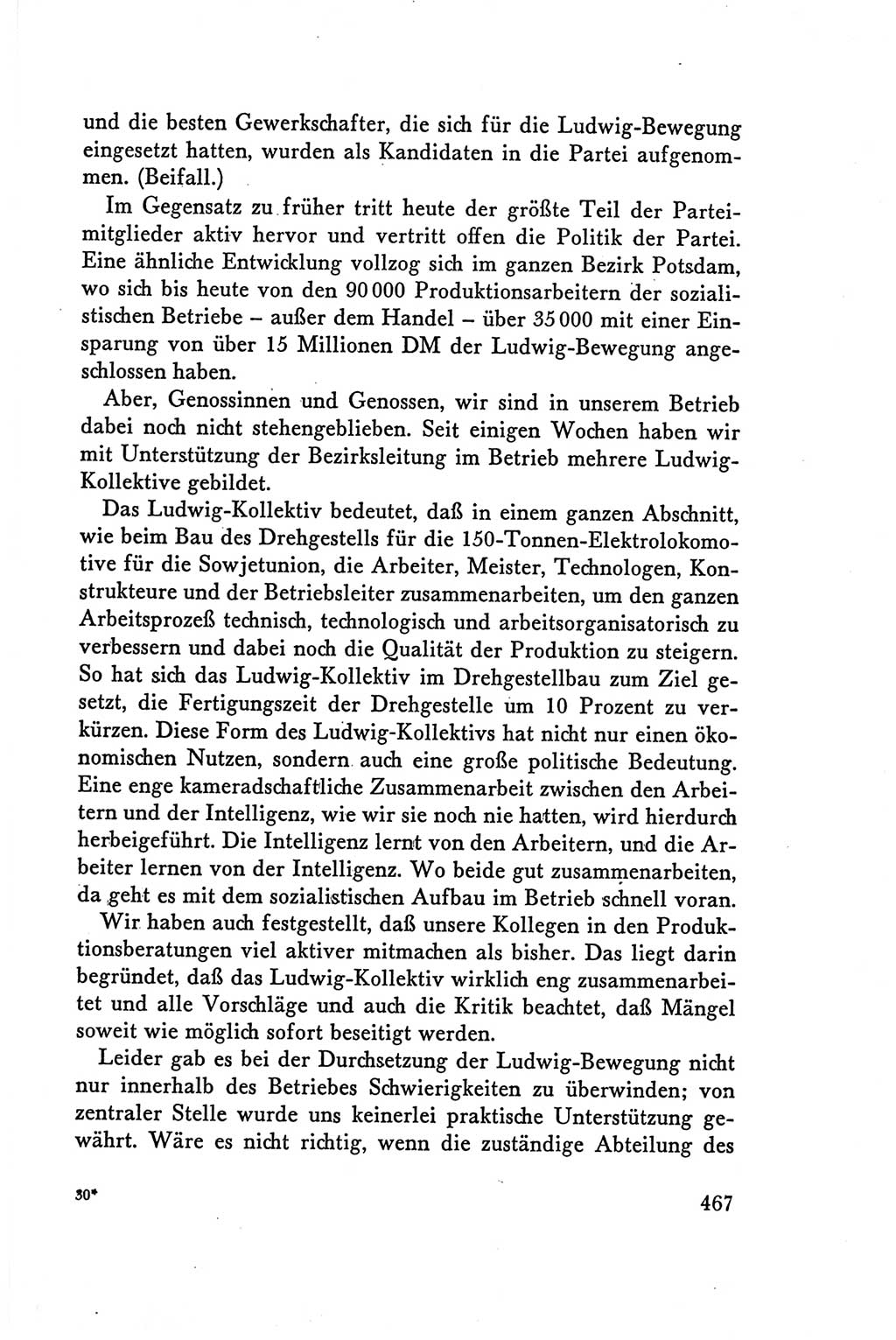 Protokoll der Verhandlungen des Ⅴ. Parteitages der Sozialistischen Einheitspartei Deutschlands (SED) [Deutsche Demokratische Republik (DDR)] 1958, Seite 467