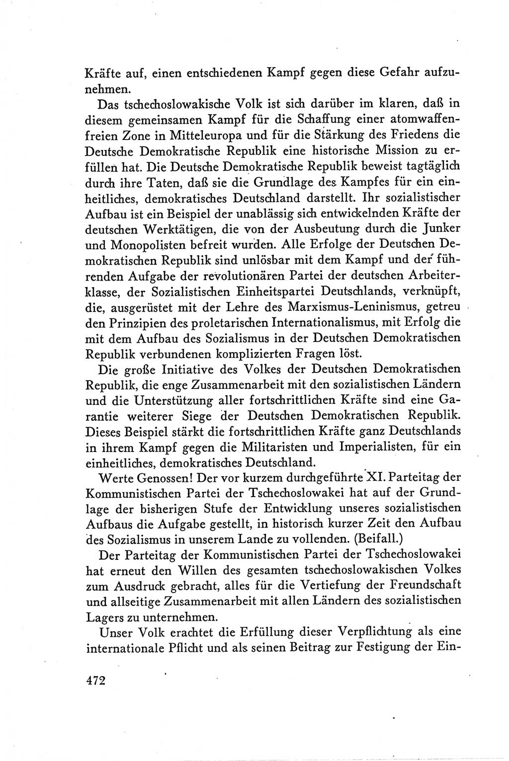 Protokoll der Verhandlungen des Ⅴ. Parteitages der Sozialistischen Einheitspartei Deutschlands (SED) [Deutsche Demokratische Republik (DDR)] 1958, Seite 472