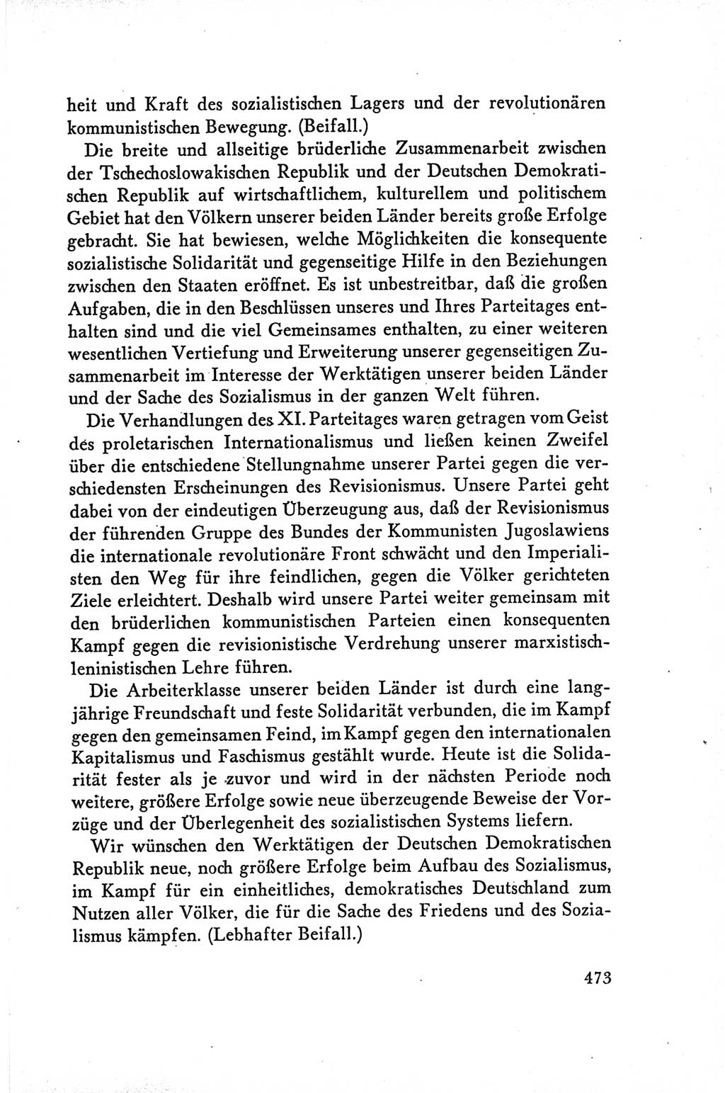 Protokoll der Verhandlungen des Ⅴ. Parteitages der Sozialistischen Einheitspartei Deutschlands (SED) [Deutsche Demokratische Republik (DDR)] 1958, Seite 473