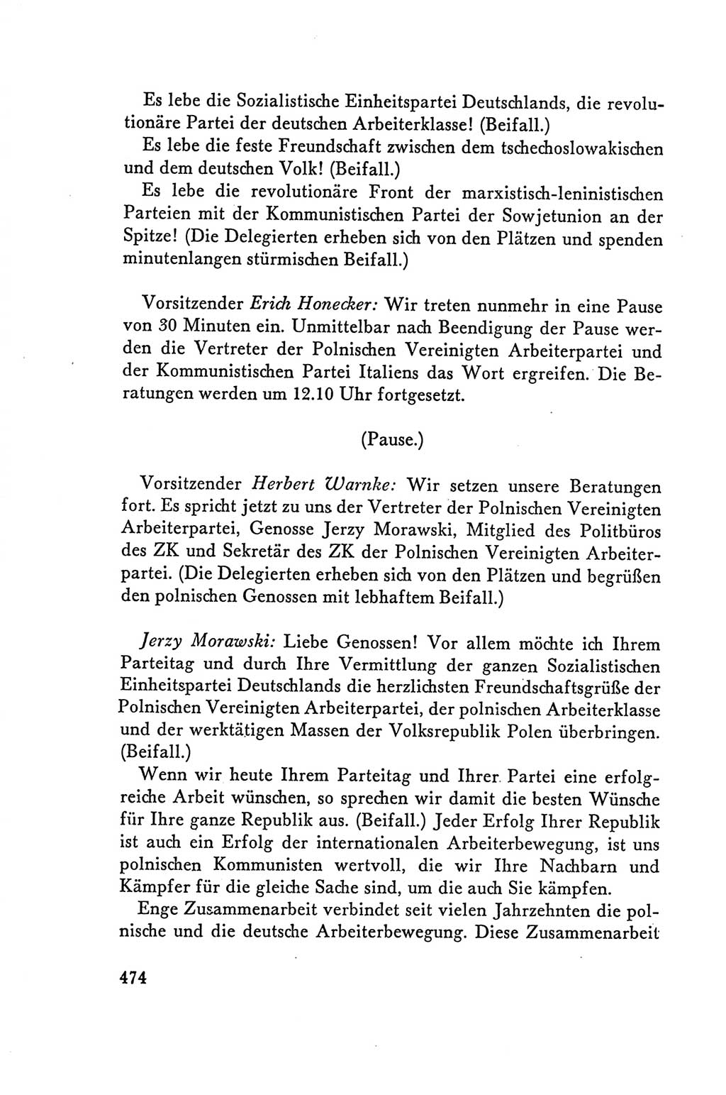 Protokoll der Verhandlungen des Ⅴ. Parteitages der Sozialistischen Einheitspartei Deutschlands (SED) [Deutsche Demokratische Republik (DDR)] 1958, Seite 474