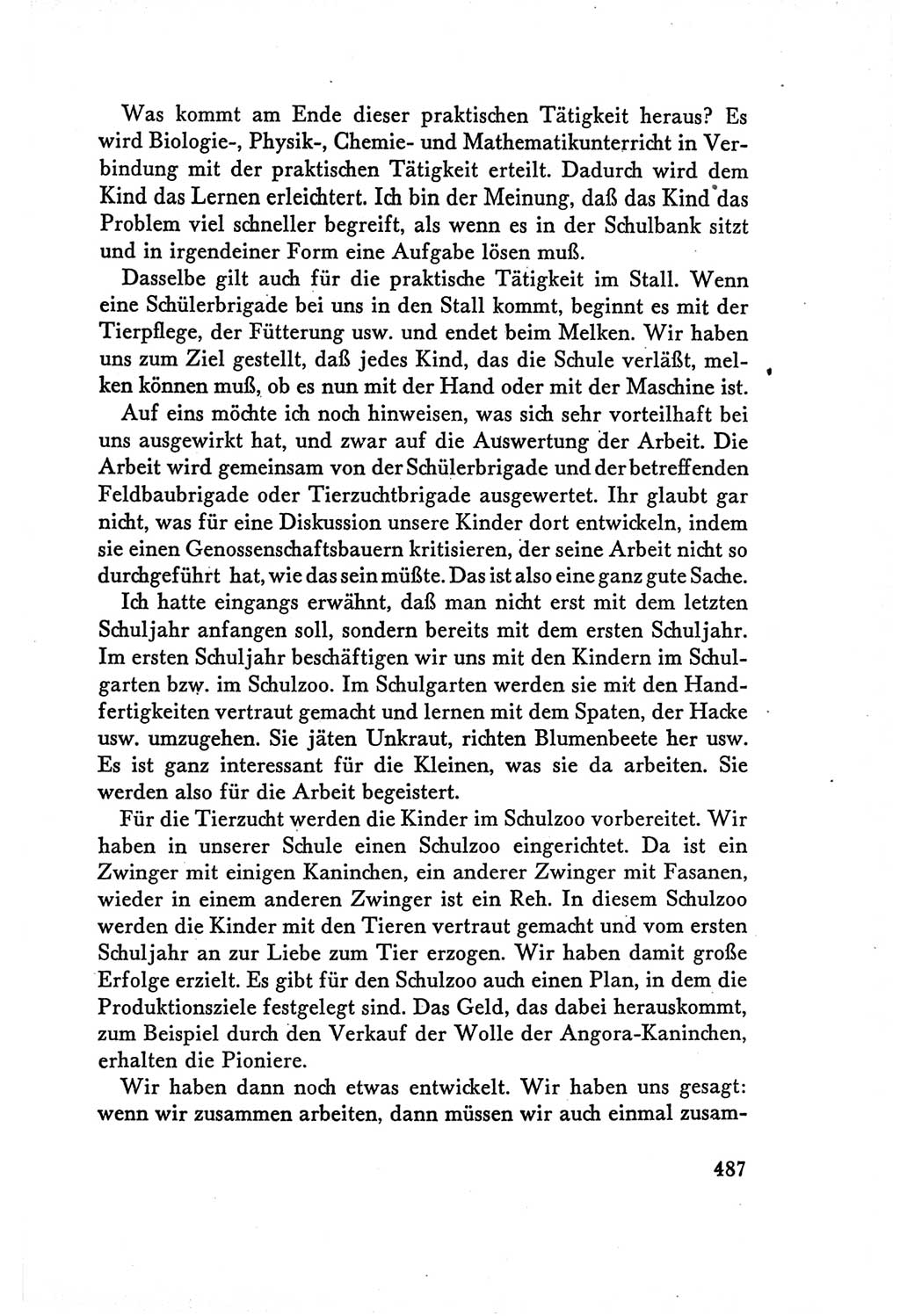 Protokoll der Verhandlungen des Ⅴ. Parteitages der Sozialistischen Einheitspartei Deutschlands (SED) [Deutsche Demokratische Republik (DDR)] 1958, Seite 487