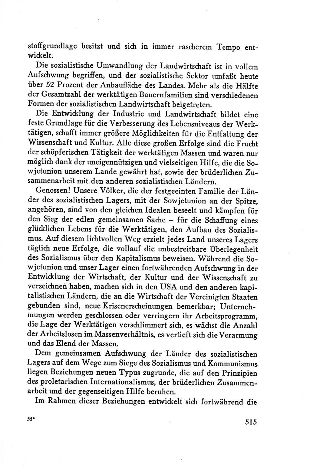 Protokoll der Verhandlungen des Ⅴ. Parteitages der Sozialistischen Einheitspartei Deutschlands (SED) [Deutsche Demokratische Republik (DDR)] 1958, Seite 515