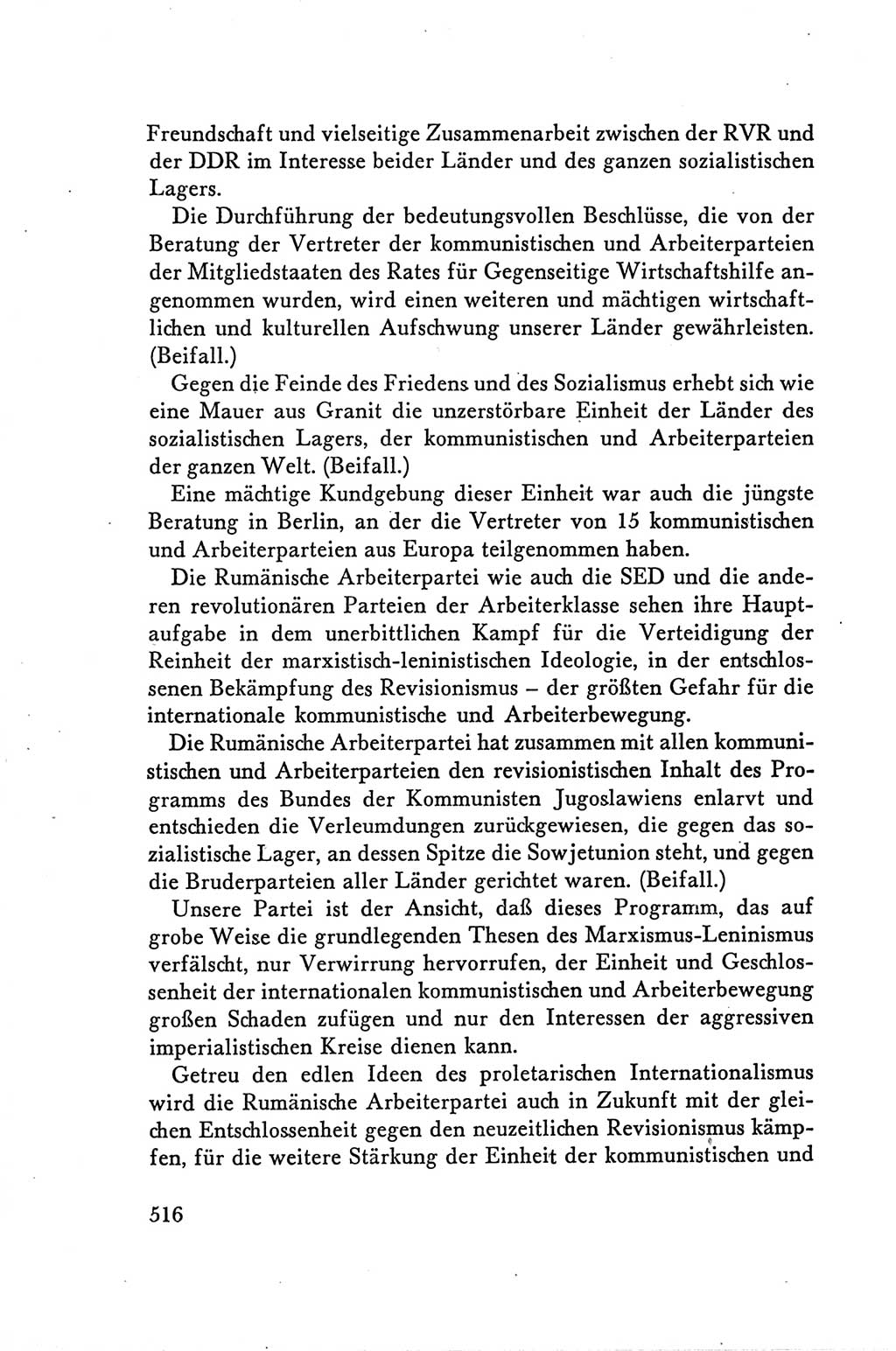 Protokoll der Verhandlungen des Ⅴ. Parteitages der Sozialistischen Einheitspartei Deutschlands (SED) [Deutsche Demokratische Republik (DDR)] 1958, Seite 516