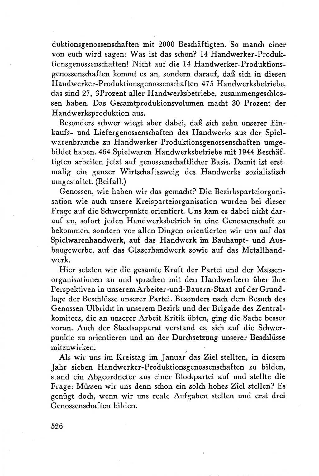 Protokoll der Verhandlungen des Ⅴ. Parteitages der Sozialistischen Einheitspartei Deutschlands (SED) [Deutsche Demokratische Republik (DDR)] 1958, Seite 526