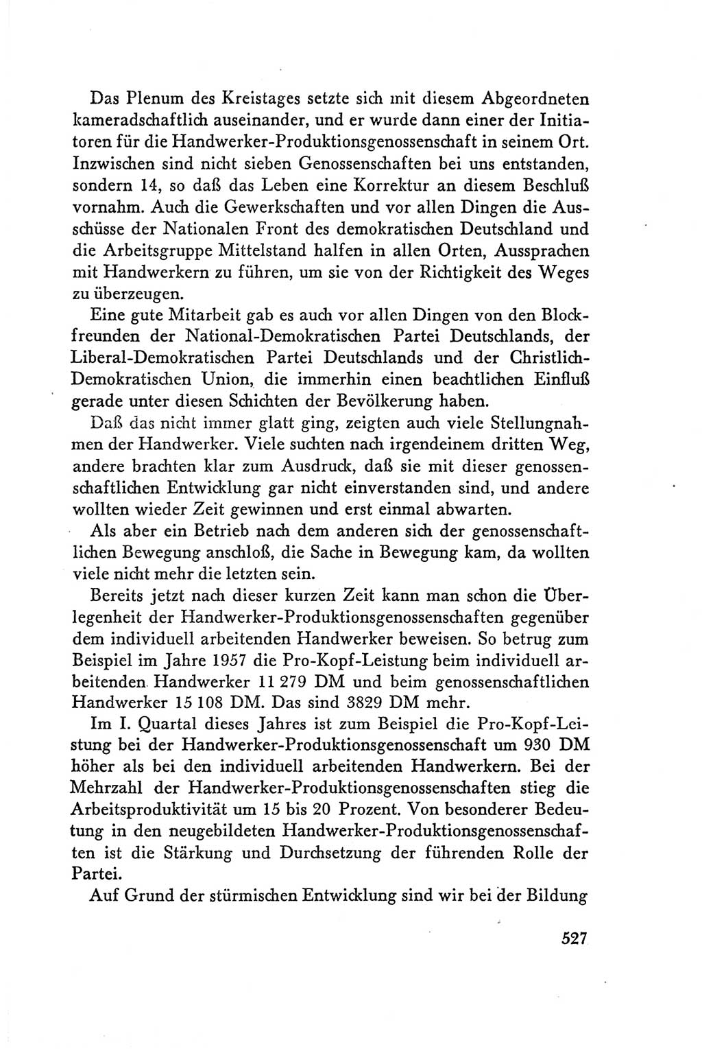 Protokoll der Verhandlungen des Ⅴ. Parteitages der Sozialistischen Einheitspartei Deutschlands (SED) [Deutsche Demokratische Republik (DDR)] 1958, Seite 527