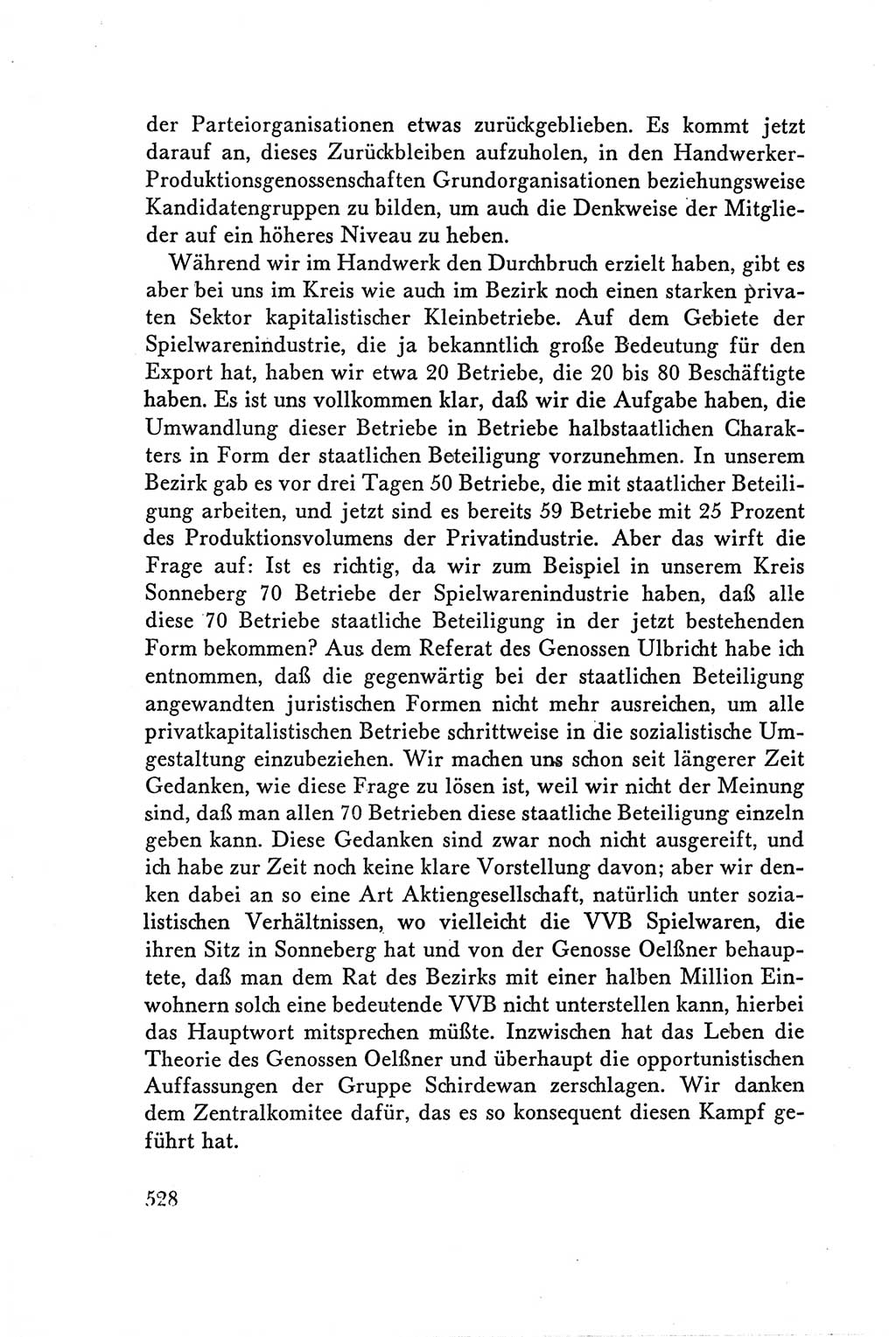 Protokoll der Verhandlungen des Ⅴ. Parteitages der Sozialistischen Einheitspartei Deutschlands (SED) [Deutsche Demokratische Republik (DDR)] 1958, Seite 528
