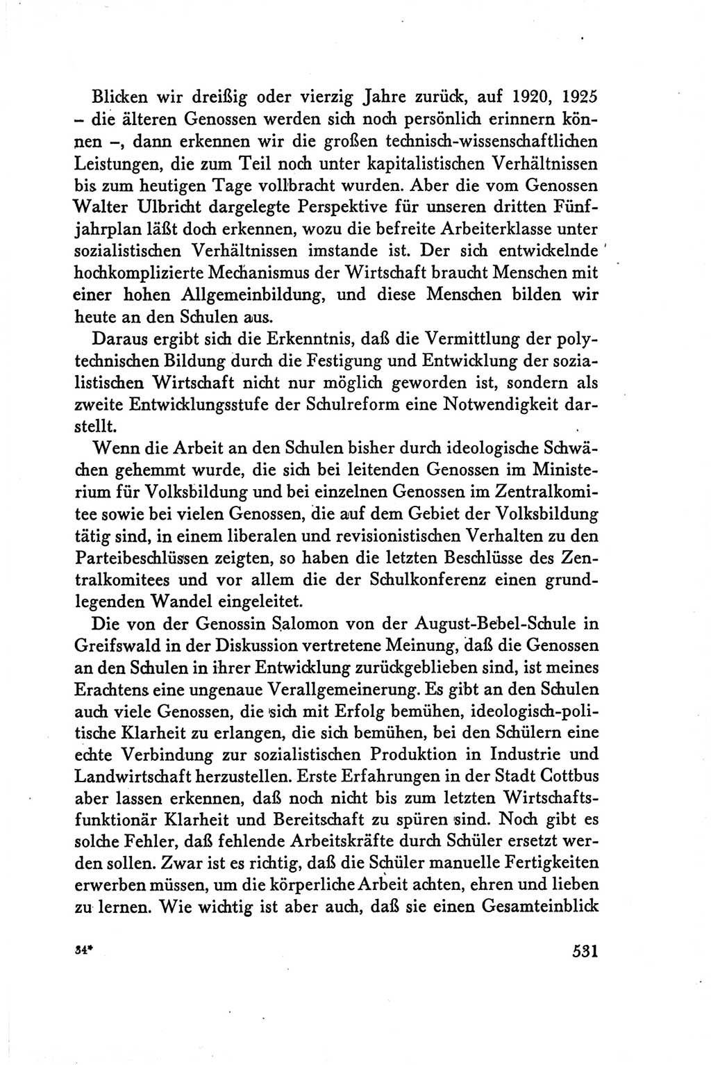 Protokoll der Verhandlungen des Ⅴ. Parteitages der Sozialistischen Einheitspartei Deutschlands (SED) [Deutsche Demokratische Republik (DDR)] 1958, Seite 531