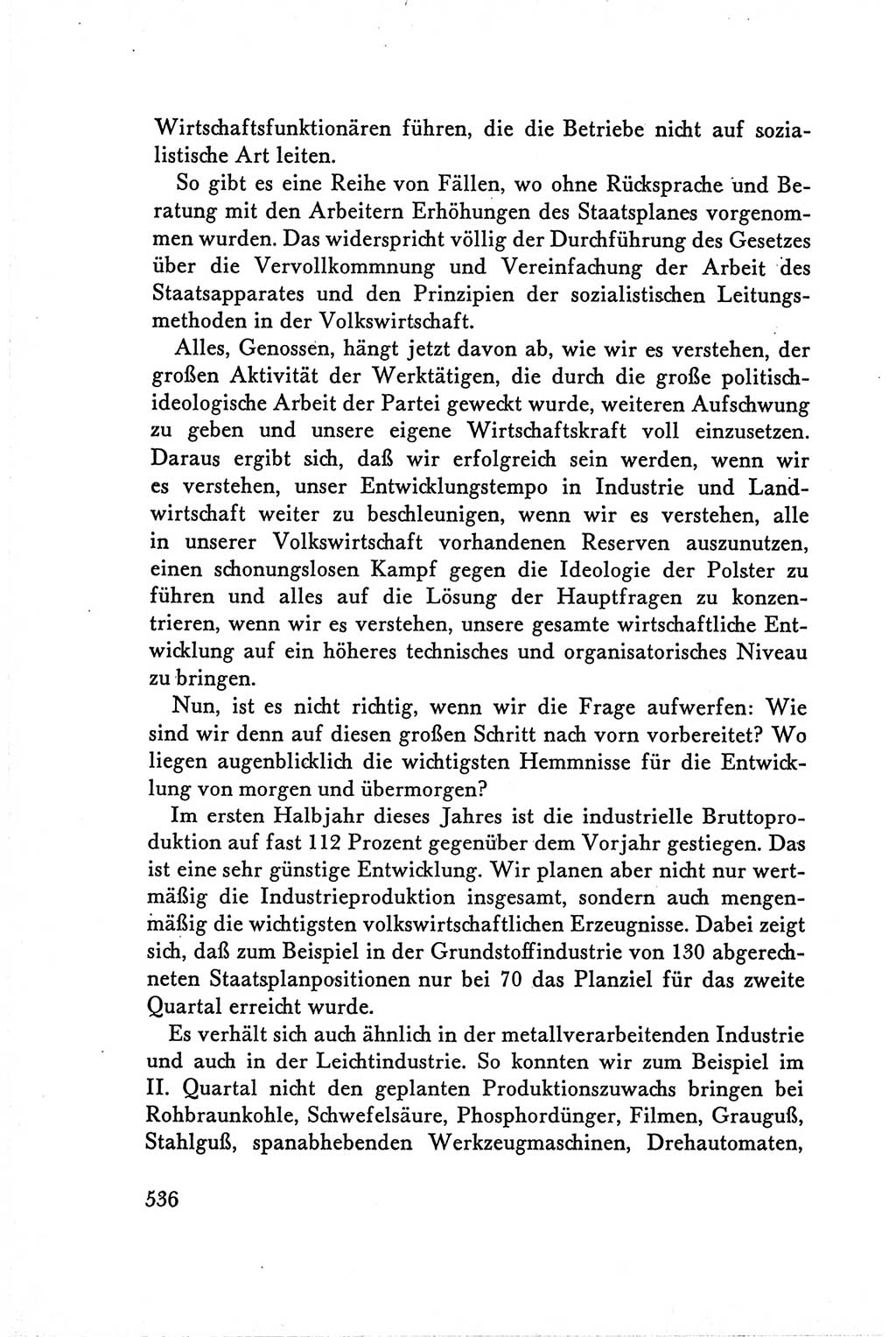 Protokoll der Verhandlungen des Ⅴ. Parteitages der Sozialistischen Einheitspartei Deutschlands (SED) [Deutsche Demokratische Republik (DDR)] 1958, Seite 536