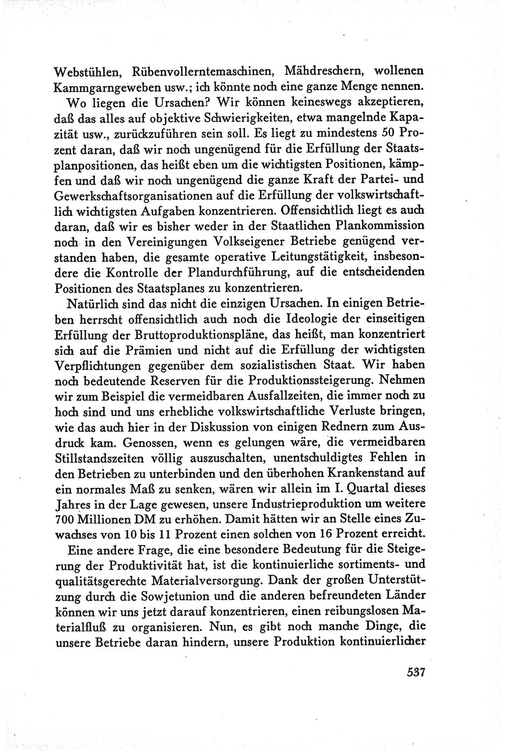 Protokoll der Verhandlungen des Ⅴ. Parteitages der Sozialistischen Einheitspartei Deutschlands (SED) [Deutsche Demokratische Republik (DDR)] 1958, Seite 537