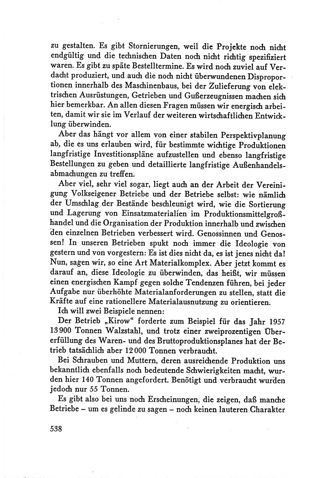 Protokoll der Verhandlungen des Ⅴ. Parteitages der Sozialistischen Einheitspartei Deutschlands (SED) [Deutsche Demokratische Republik (DDR)] 1958, Seite 538